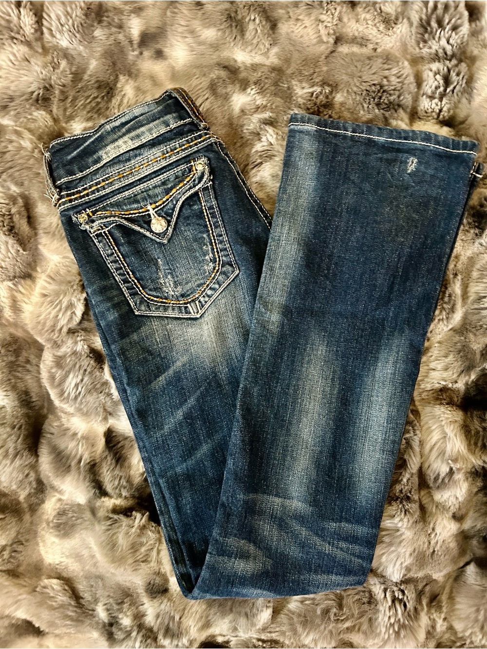 Miss Me Dark Wash Bootcut Jeans – Sz 28